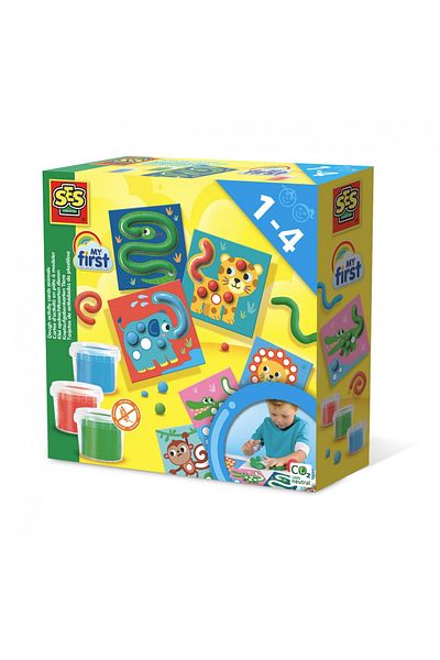 SES Creative My first - Creative children's set with plasticine and animal cards
