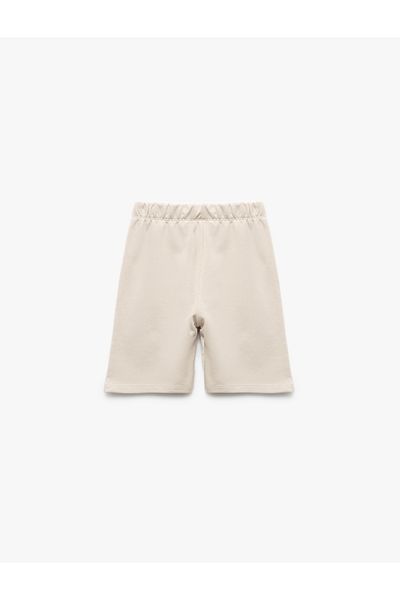 Koton Cotton Elastic Waist Basic Shorts