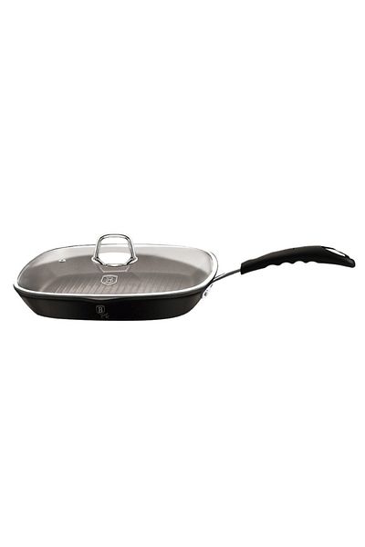 Berlinger Grill pan with lid 28 cm Black Professional Line