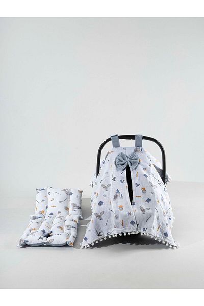 Letizia Owl Stroller Cover and Cushion Set
