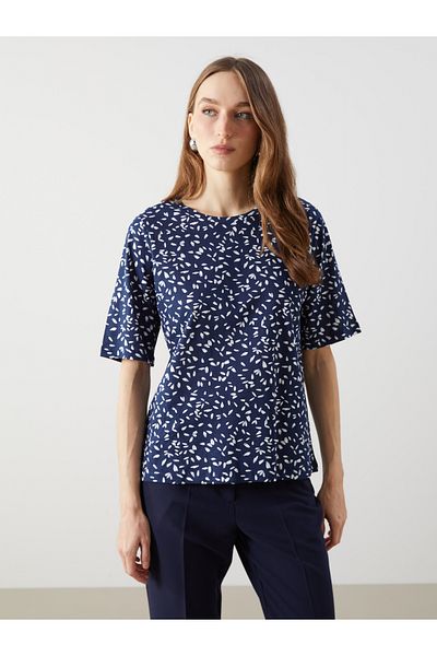 LC Waikiki Crew Neck Patterned Women's T-Shirt