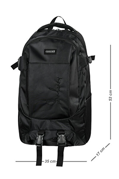 barberri Black Fully Lined Laptop Compartment, Water Bottle Compartment, Shou...