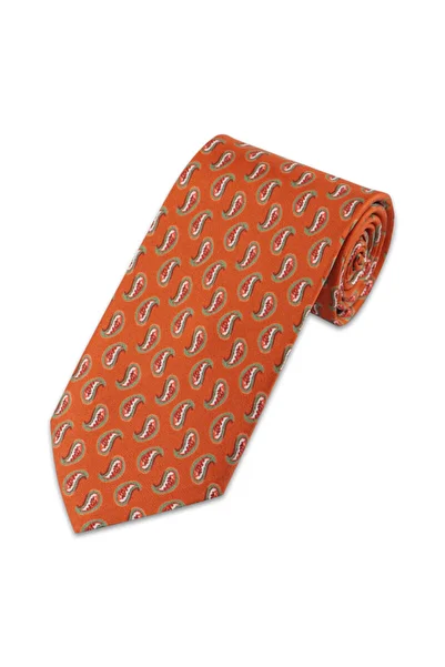 Bursa İpek Tan Patterned Silk Tie Set