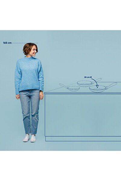 KELA Keck Lang Frying pan with ceramic surface 28 cm ATURA black