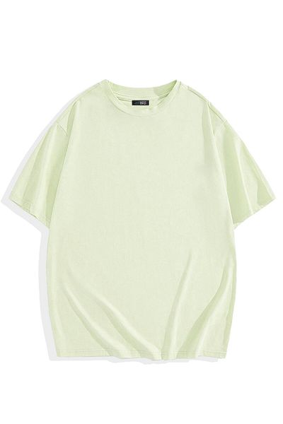 BRZ COLLECTION Ανοιχτό πράσινο Unisex Oversize Basic T-shirt