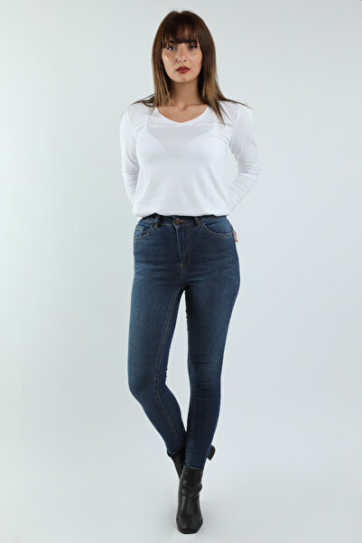 BALİNS Kadın Kot Pantolon Koyu Mavi