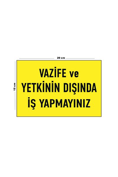 Lucena Metal Do Not Do Business Outside Authorized 15 cm X 20 cm Warning Sign Direction Sign