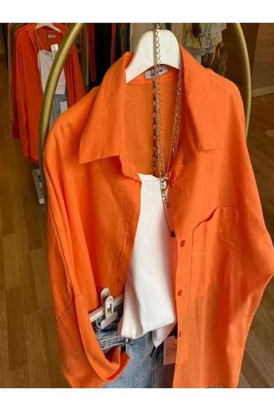 blackbonds Cămașă de damă din in de vară - oversize, sezon nou