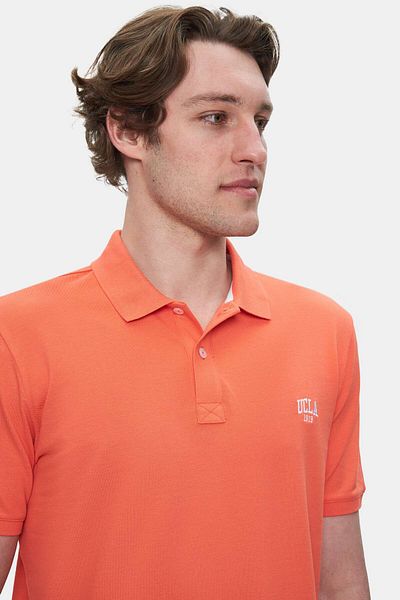 UCLA Tricou pentru bărbați cu guler polo roz LAKES