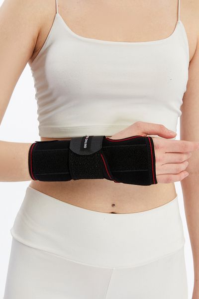 orthohealthmedical Hand Wrist Splint Neoprene Fabric Metal Support Static Hand Wrist Splint Fits for Right and Left Arm