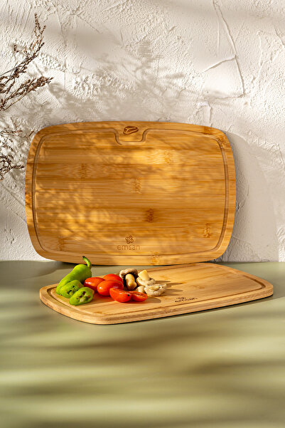 Emsan Bamboo Daisy 2-Piece Cutting Board
