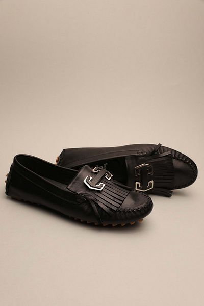 Gondol Loafer clasic de damă din piele naturală neagră 37 ttx.70120