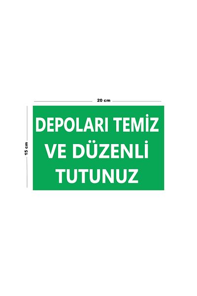 Lucena Keep Metal Cabinets Clean and Organized 15 cm X 20 cm Warning Sign Directional Sign