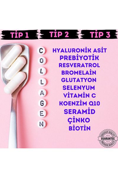 Vitboy Magnesium 5 Plus 60 Tablets 200Mg - Vitboy Hydrolyzed Collagen - Type 1,2,3 Prebiotic 60 Capsules