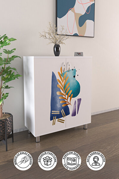 Hediyeler Kapında Virgo 4 Raflı Ayakkabılık Antre Hol Çok Amaçlı Ayakkabı Dolabı