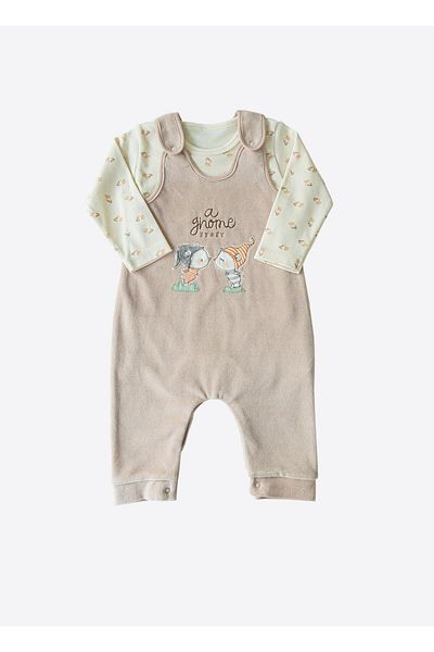 kitikate Organic Gnome 2-Person Set Beige Color