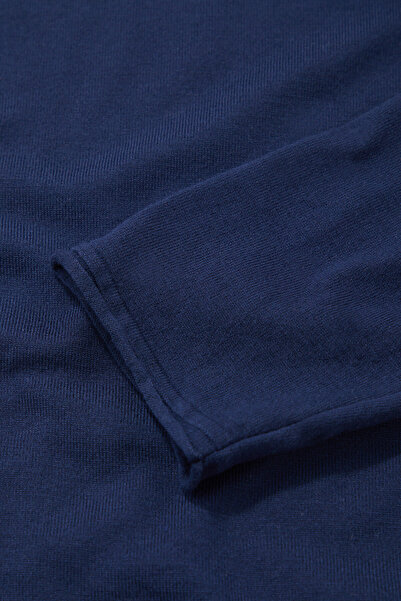 W Collection Indigo Crewneck Long Sleeve Sweater