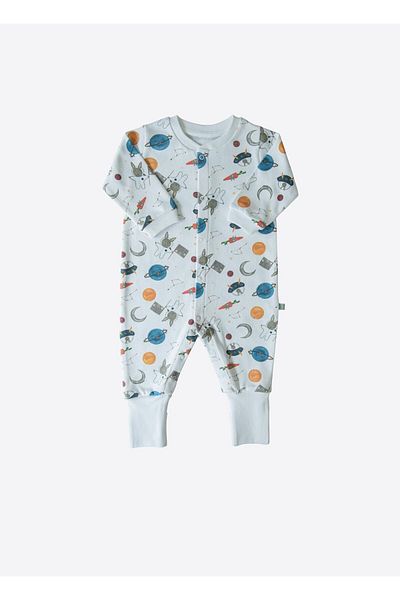 kitikate Organic Galaxy Jumpsuit - White