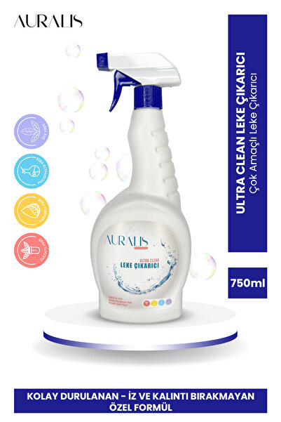 Auralis Ultra Clean Çok Amaçlı Güçlü Leke Çıkarıcı Temizlik Spreyi 750 ml