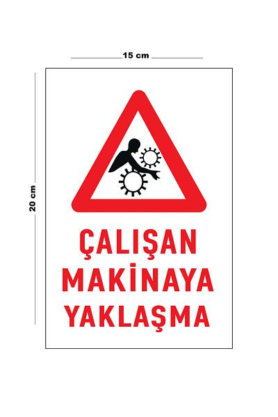 Lucena Approach to Metal Working Machine 15 cm X 20 cm Warning Sign Direction Sign