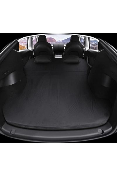 RELAXUS Tesla Model Y In-Car Inflatable Mattress and Pillow Set Pump Black