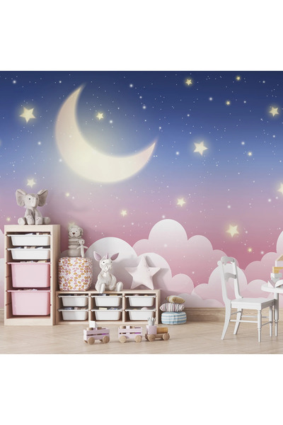 dreamwall Aydede Desenli Çocuk Odası Duvar Kağıdı -Isı ve Ses Yalıtımı Yırtılmaz
