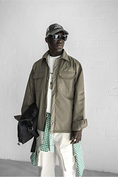 ablukaonline Men's Slim Fit Jacket and Khaki Front Pocket Collar