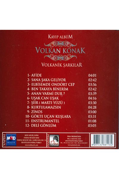 Mod Müzik Volkan Konak - Volcanic Songs - Cd