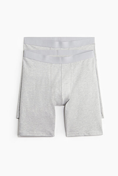 H&M 2'li Uzun Paça Boxer Şort Lycra®