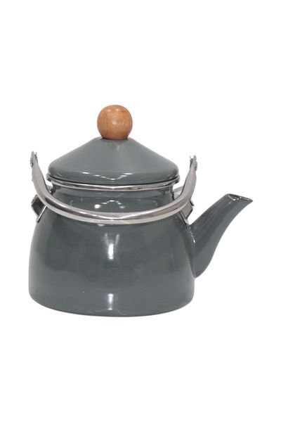 PR HOME Gray Enamel Teapot Kettle Small 1.1 Lt
