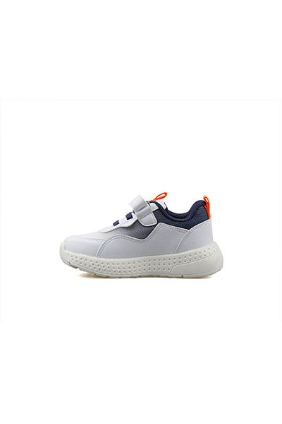 pepino By25 1905 Baby White Navy Blue Baby Casual Shoes By25-1905-Bebe-White-Navy Blue White