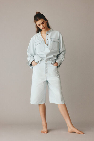 H&M High Knee Kot Şort