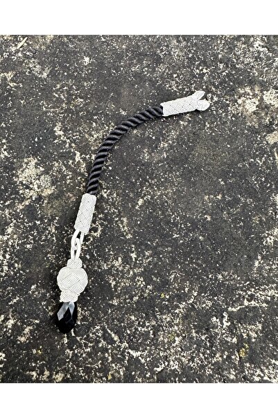 KAZZAZE نموذج حجر الزركون الملون الفضي Kazaziye شرابة مسبحة قصيرة واحدة، مناس...