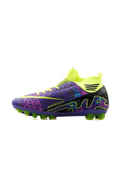 LALİGA Laliga children's grass floor cleats krp-purple-yellow-patterned purple