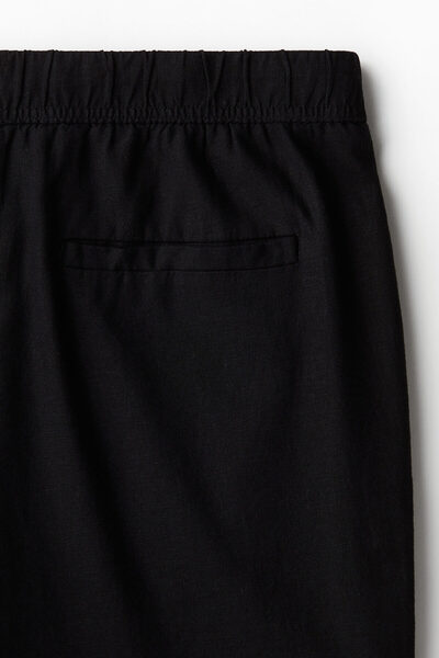 H&M Keten Karışımlı Pantolon Relaxed Fit