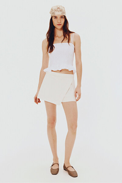 H&M Büzgülü ve Askılı Üst