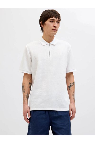 Jack & Jones JJEAUSTIN ZIP POLO SS NOOS