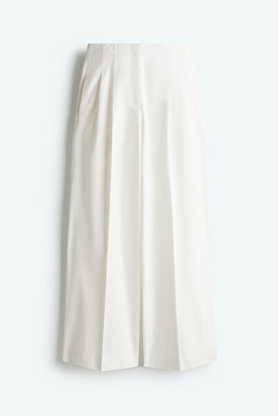 H&M Önü Pilili ve Pamuklu Pantolon