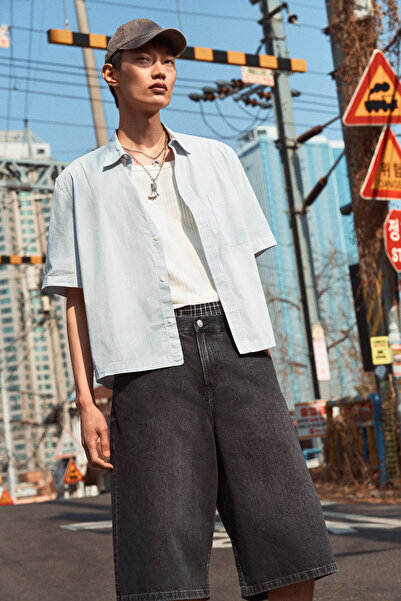 H&M Super Baggy Kot Şort