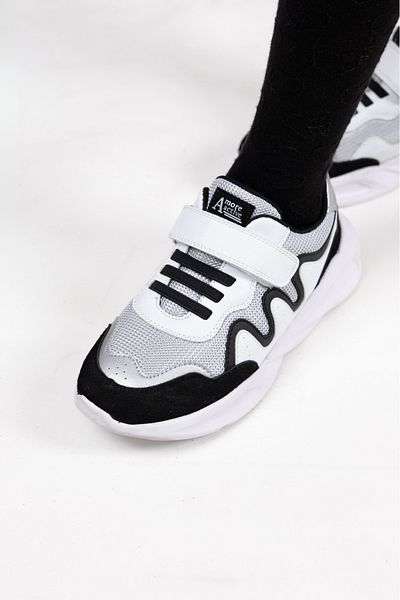 kids A more London Air Mesh Detailed Ultra Light Sole Girls' Sports Shoes White