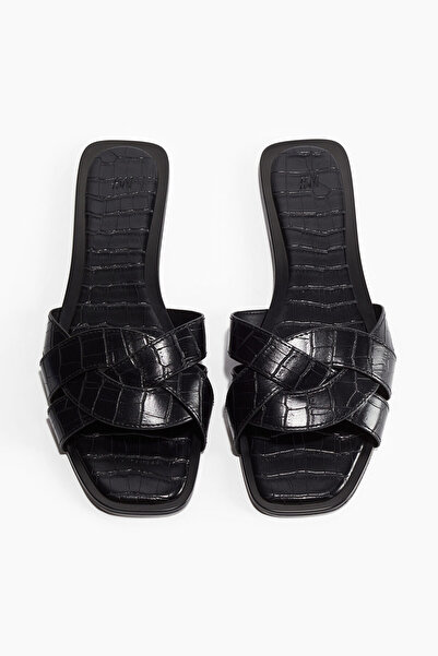 H&M Örme Şeritli Sandalet