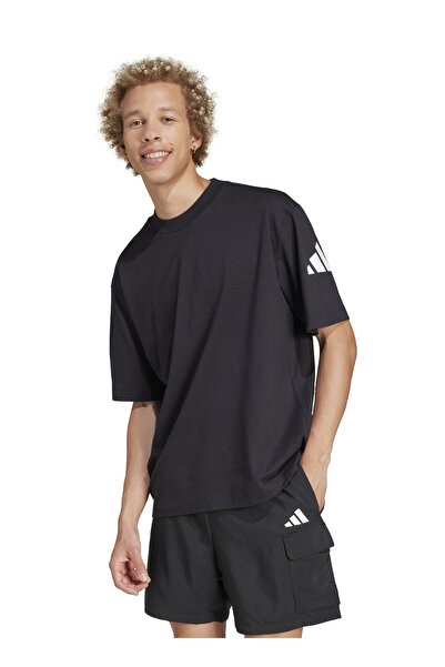 adidas Μαύρο ανδρικό μπλουζάκι με χαλαρή εφαρμογή JF3615 SJ T