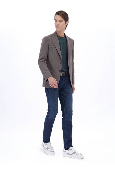Kip Striped Modern Fit Jacket