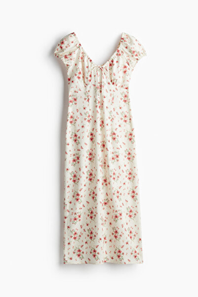 H&M Bağcık Detaylı Maksi Elbise