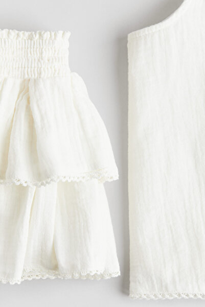 H&M 2 Parçalı Pamuklu Muslin Set