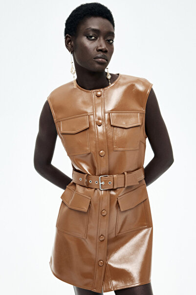 H&M Kaplamalı Kargo Elbise