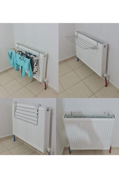 LUZAB Pratik Kurufer Petek Üstü Çamaşır Kurutmalık 60 Cm 5 Telli Kalorifer Ku...