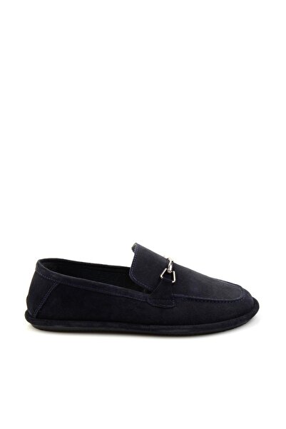 Bambi Lacivert Leather Erkek Loafer Ayakkabı E01070240102