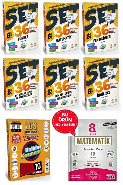 Ünlüler Karması Yayınları 8.sınıf Sempatik 36 Haftalık Deneme Seti - 2025 Lgs...