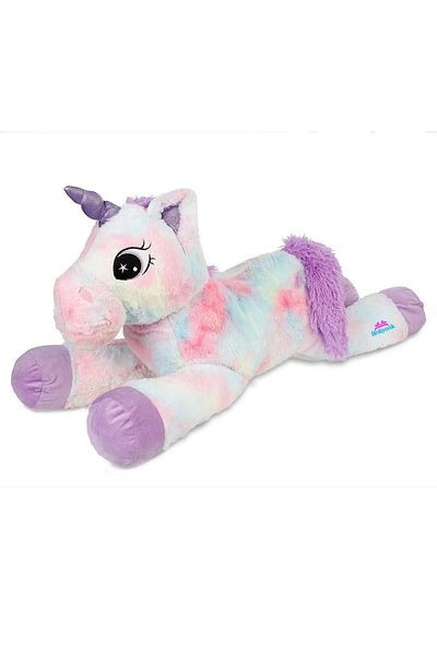 TuilzCo Multicolored Lying Plush Unicorn Horse Pony Toy 60 cm